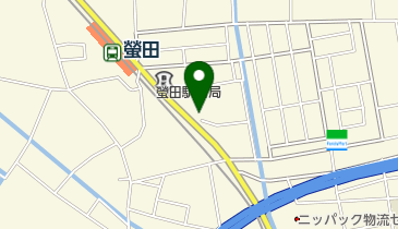 螢田駅東口自転車駐車場の地図画像