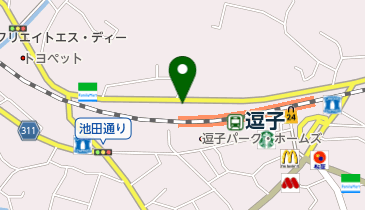 JR逗子駅裏西駐輪場の地図画像