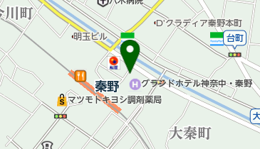 秦野市臨時第1自転車駐車場の地図画像