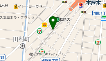 本厚木駅高架下旭町自転車駐車場の地図画像