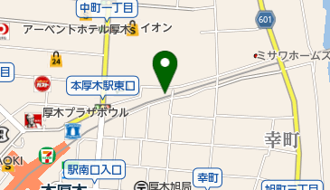 本厚木駅高架下泉町自転車駐車場の地図画像