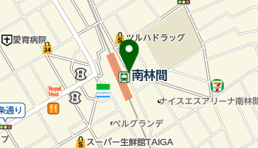 小田急南林間東口駐輪場の地図画像