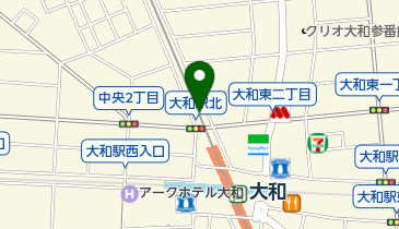 小田急大和第2駐輪場の地図画像