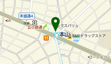 本山第五自転車駐車場の地図画像