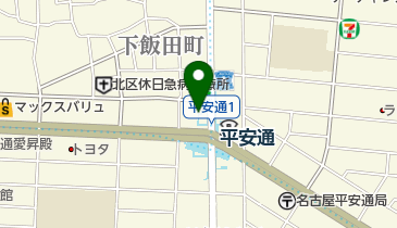 平安通第一自転車駐車場の地図画像