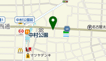 中村公園東自転車駐車場の地図画像