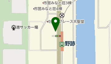 野跡自転車駐車場の地図画像