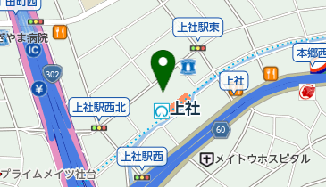 上社自転車駐車場の地図画像