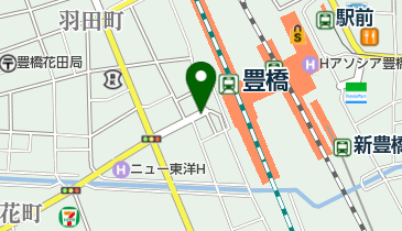 豊橋駅西口自転車等駐車場の地図画像