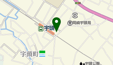 宇頭駅自転車駐車場(北東)の地図画像