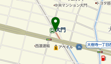 大門駅自転車駐車場の地図画像