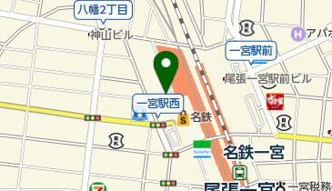 一宮駅西駐輪場の地図画像