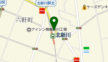 名鉄協商北新川駐車場の地図画像