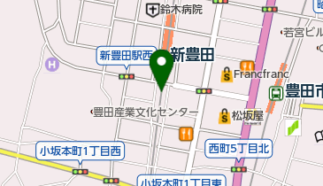 新豊田駅駐輪場の地図画像
