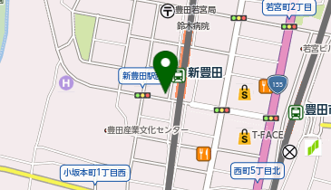 新豊田駅バイク専用駐輪場の地図画像