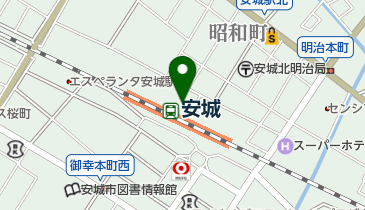 安城駅北口自転車駐車場の地図画像