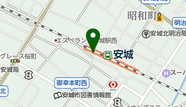 安城駅自転車駐車場の地図画像