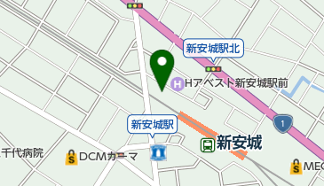 名鉄協商 新安城駅駐輪場の地図画像