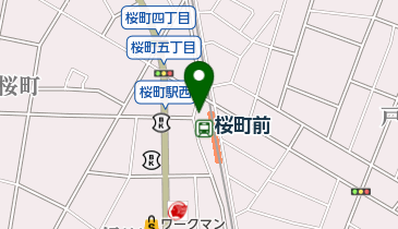 桜町前駅自転車駐車場の地図画像