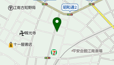 江南駅北自転車等駐車場の地図画像