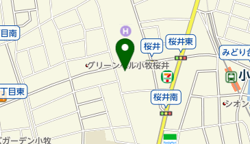 桜井バス停自転車等駐車場の地図画像