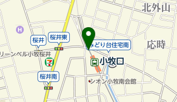 小牧口駅自転車等駐車場の地図画像