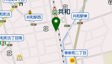 共和駅南自転車駐車場の地図画像