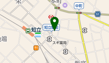 知立市駅前自転車駐車場の地図画像