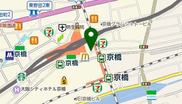 京橋駅自転車駐車場の地図画像