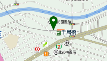 千鳥橋駅周辺の自転車駐車場の地図画像