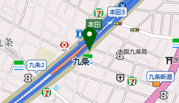 九条駅自転車駐車場の地図画像