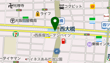 四ツ橋駅自転車駐車場の地図画像