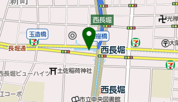 西長堀駅自転車駐車場の地図画像