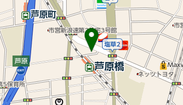 芦原橋駅自転車駐車場の地図画像