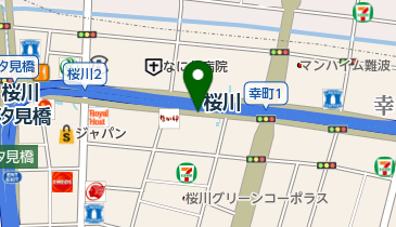 桜川駅・汐見橋駅自転車駐車場の地図画像