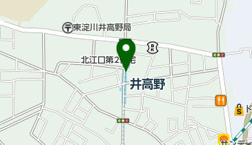 井高野駅自転車駐車場の地図画像