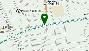 下新庄駅自転車駐車場の地図画像