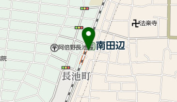 南田辺駅自転車駐車場の地図画像