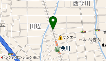 今川駅周辺の自転車駐車場の地図画像