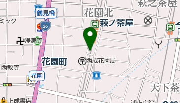 萩ノ茶屋駅自転車駐車場の地図画像