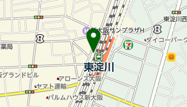 東淀川駅自転車駐車場の地図画像
