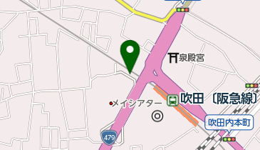 阪急吹田駅前西第1自転車駐車場の地図画像