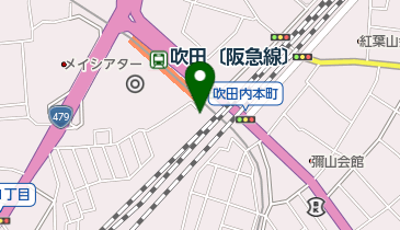 阪急吹田駅前西第2自転車駐車場の地図画像