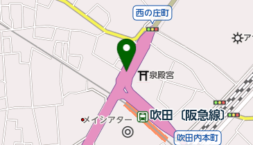 阪急吹田駅前東第1自転車駐車場の地図画像