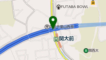 阪急関大前駅中央自転車駐車場の地図画像
