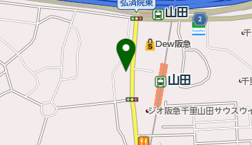 阪急山田駅前西自転車駐車場の地図画像