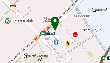 岸辺駅東自転車駐車場の地図画像