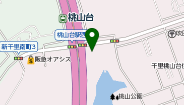 北大阪急行桃山台駅前東第1自転車駐車場の地図画像