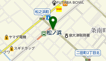松ノ浜駅前自転車駐車場の地図画像