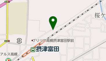 摂津富田駅前自転車駐車場の地図画像